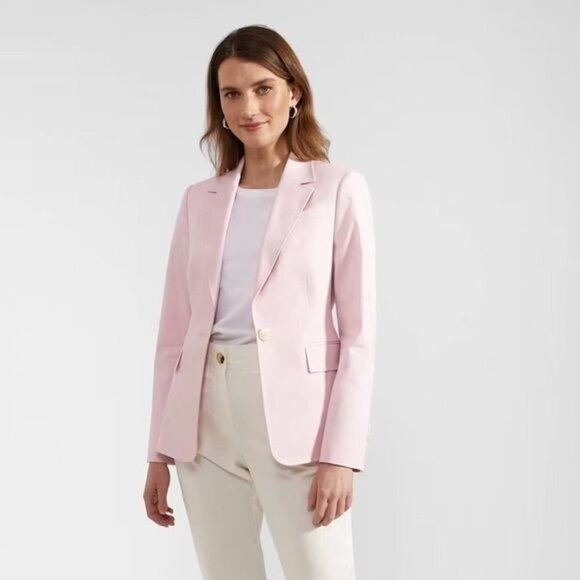 Liz Claiborne Career Pink Blazer Notched Lapel and Fitted Silhouette Size Small - Picture 1 of 9